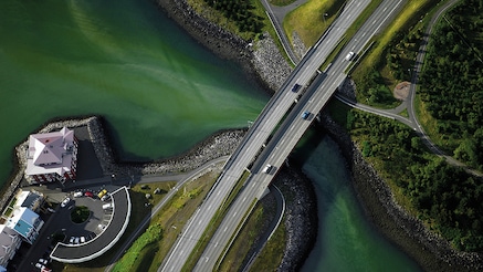 highway over a bridge