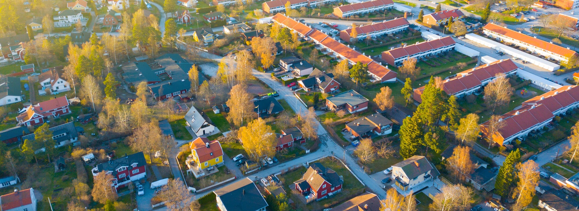 Flying over villa