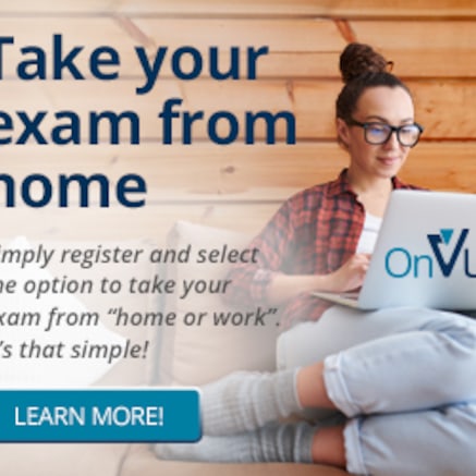Take your exam online