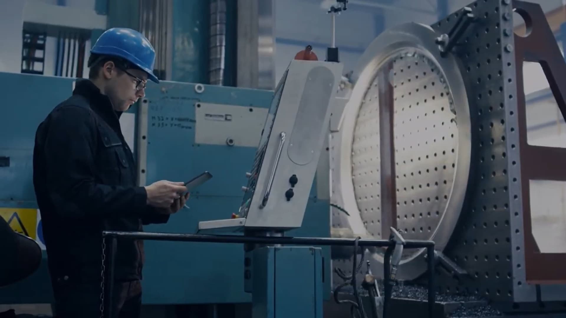A person working in factory