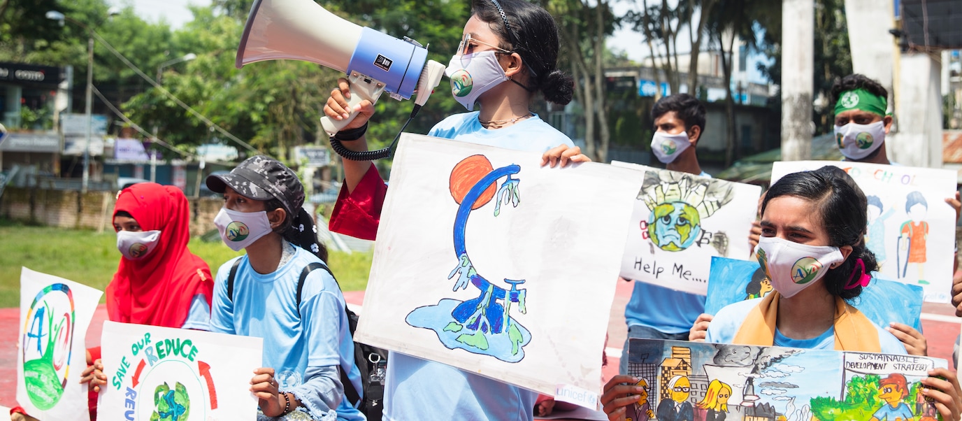 children protest