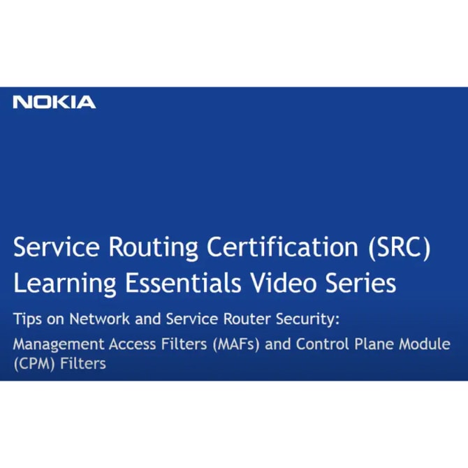 Management Access Filters (MAFs)and Control Plane Module (CPM)Filters