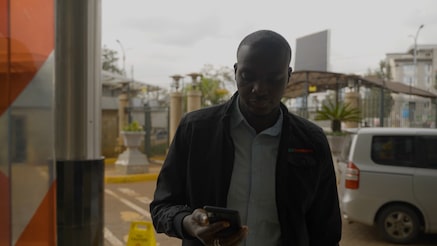 a person using mobile phone
