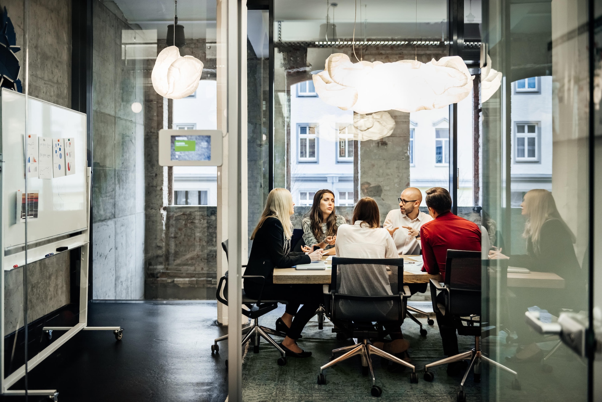 People in a meeting