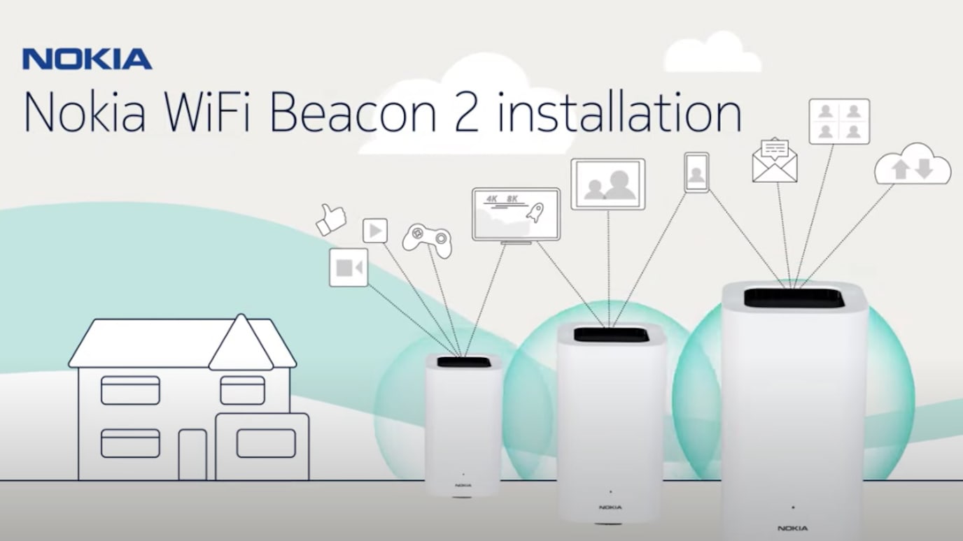 diagram of beacons and house