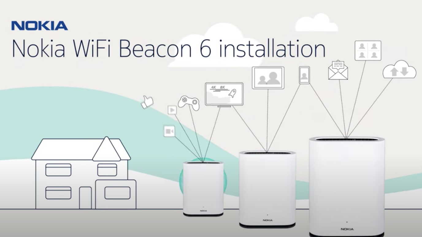 diagram of beacons and house