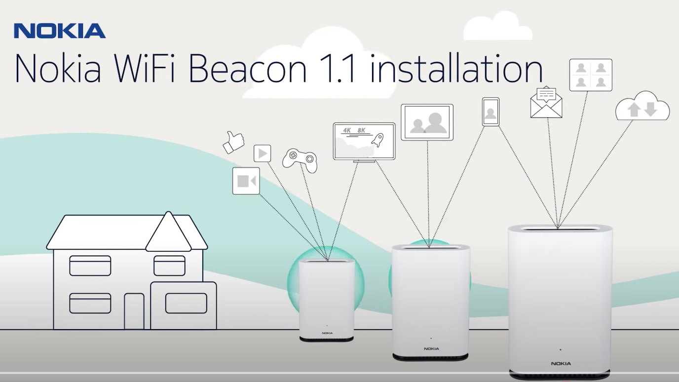 Beacon units in a home set-up