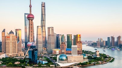 An image of Shanghai in the morning.