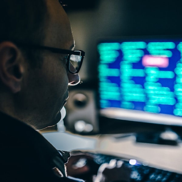 person working