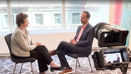 Emma Cox, Global Climate Leader, PWC and Subho Mukherjee, VP, Global Head of Sustainability, Nokia