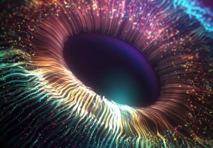 A colourful abstract image representing laser lights.