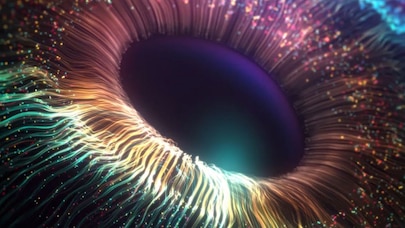A colourful abstract image representing laser lights.