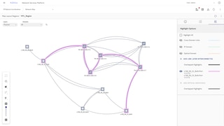 IP/optical coordination – map view