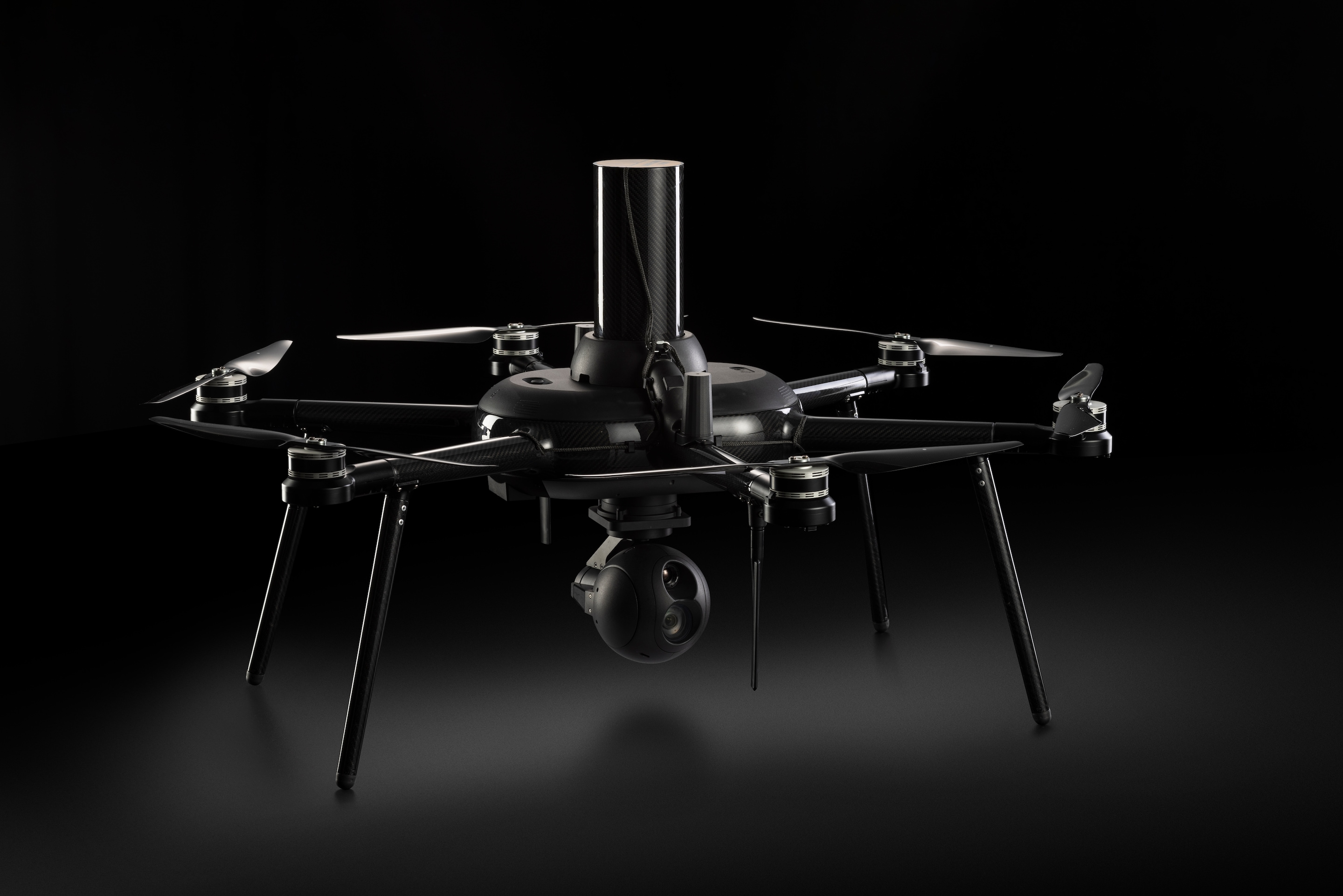 Nokia Drone Networks drone with parachute