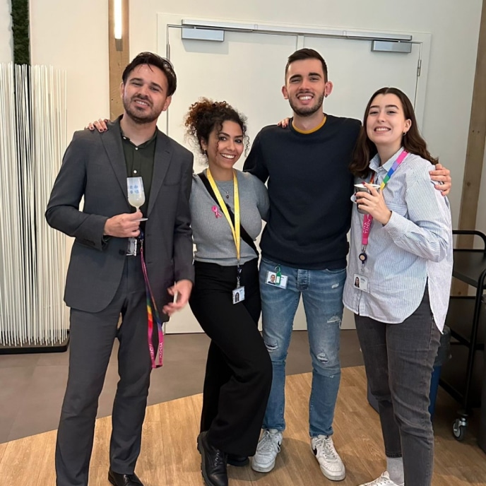 Alejandro with his colleagues 