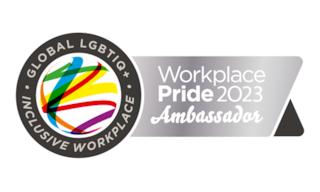 Workplace Pride 2023 Ambassador logo