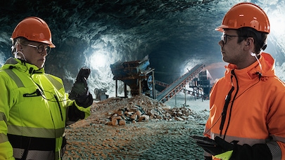 Workers in a mine