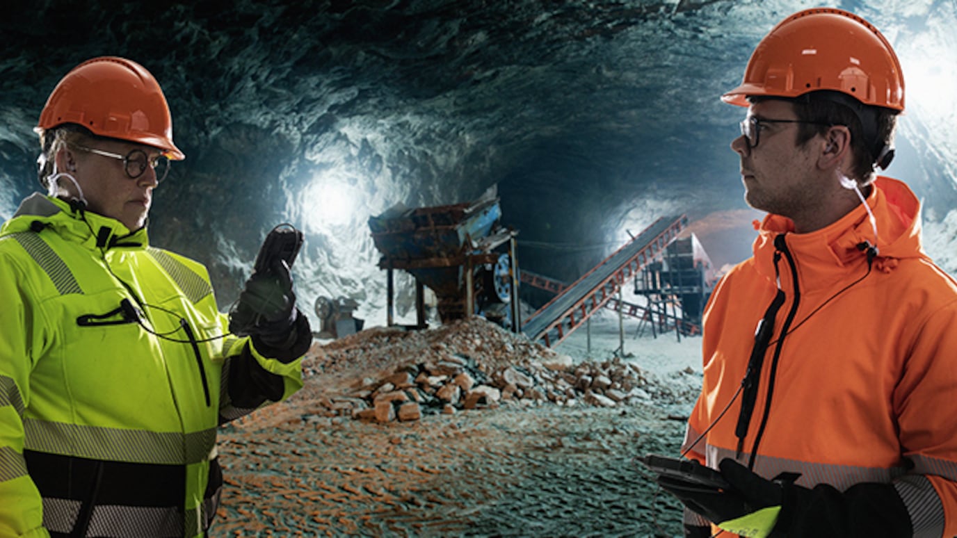 Workers in a mine