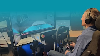 a person using simulation