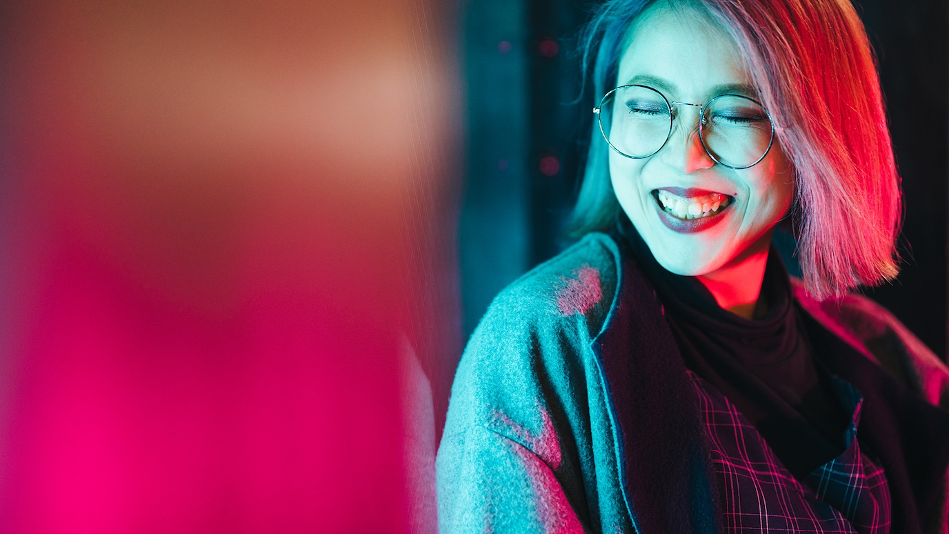 person smiling