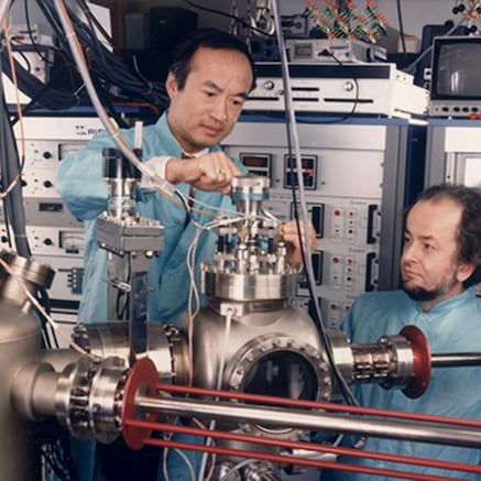 Capasso and Cho with quantum cascade laser