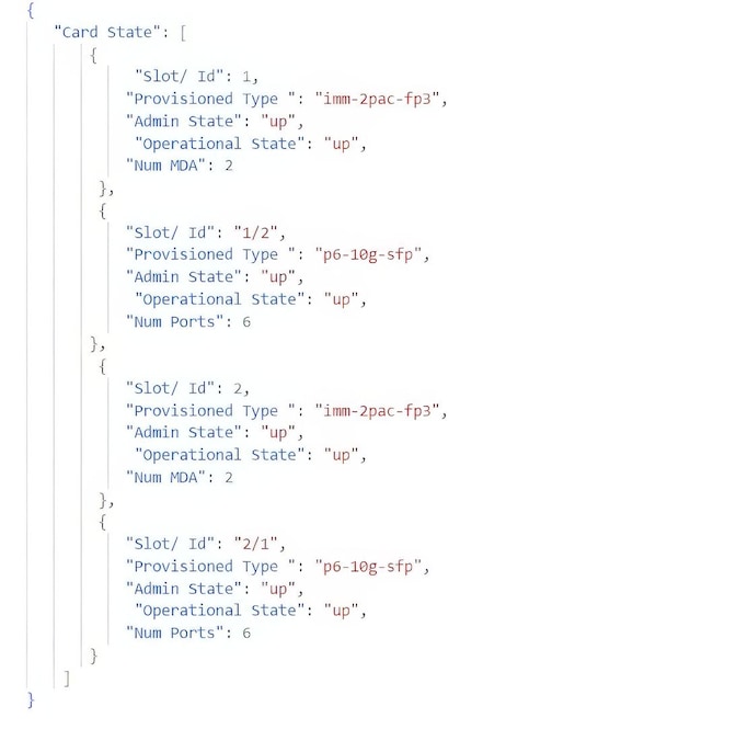 Card state example