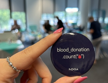 Blood donation event