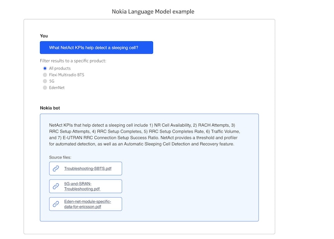Nokia's language learning model