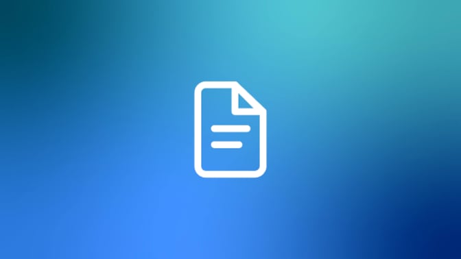 Document icon on blue gradient