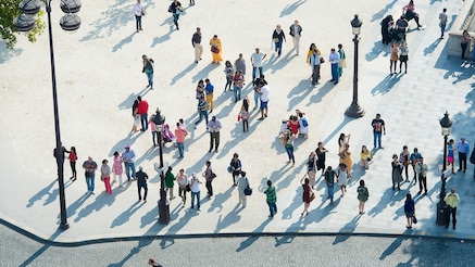 people on the street