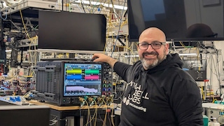 Hussam Batshon in the lab