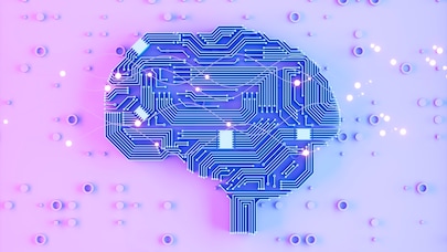illustration of a brain made of network connections