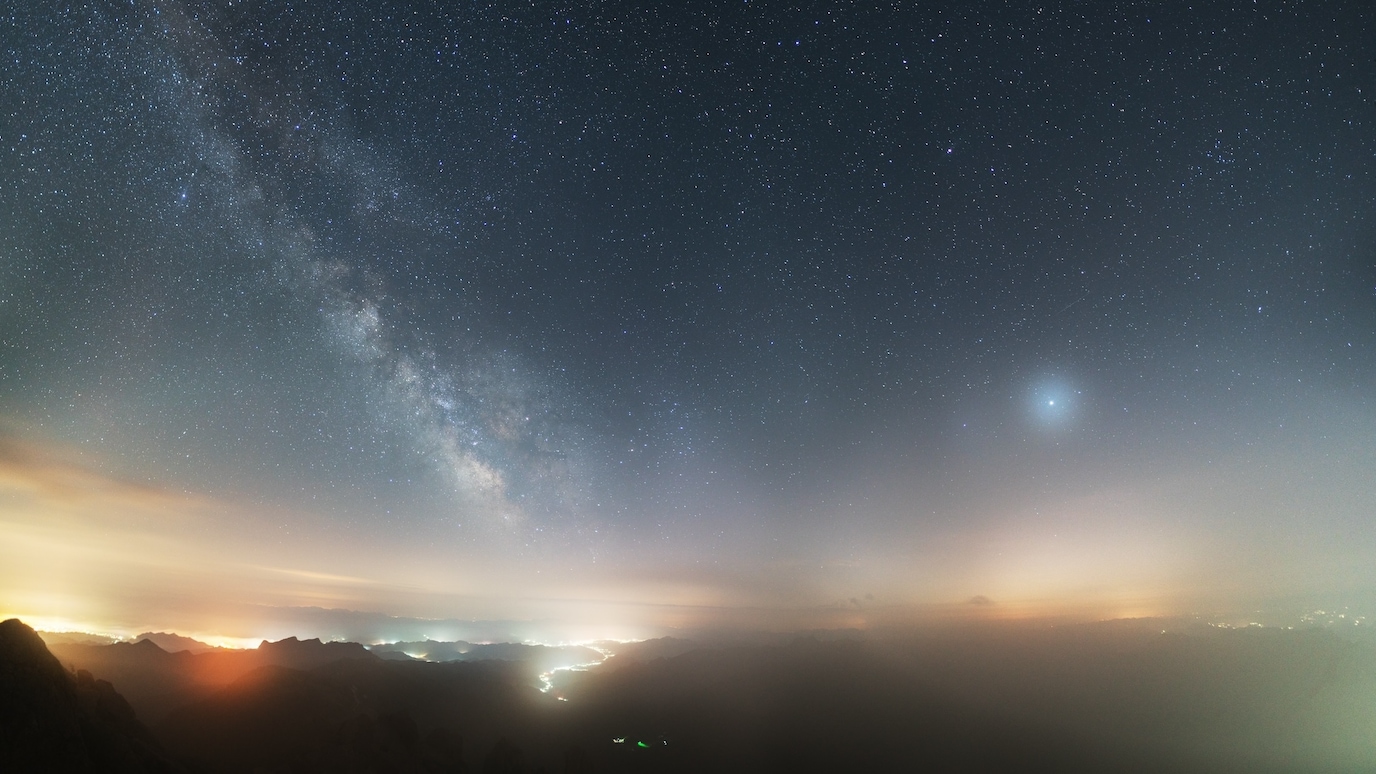 Starry night sky