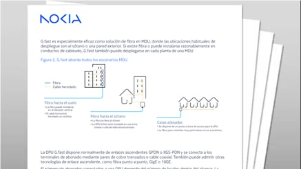 Banda ancha de fibra Gigabit en MDU con G.fast