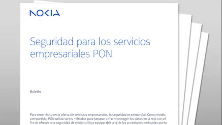 Seguridad para los servicios empresariales PON