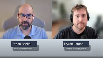 Ethan Banks and Nokia's Erwan James.