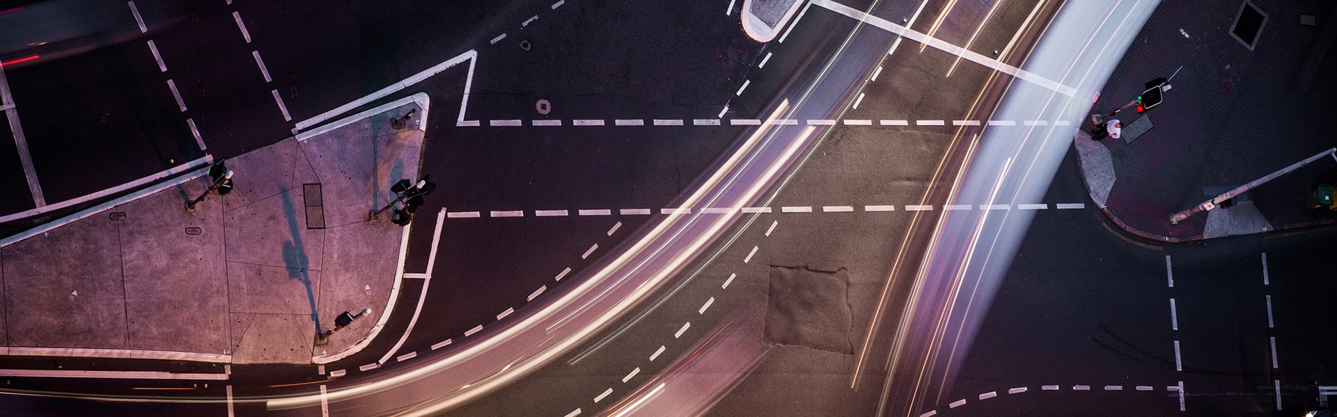 Roads viewed from above