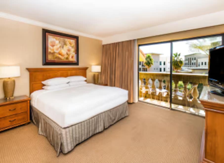 hilton bedroom view