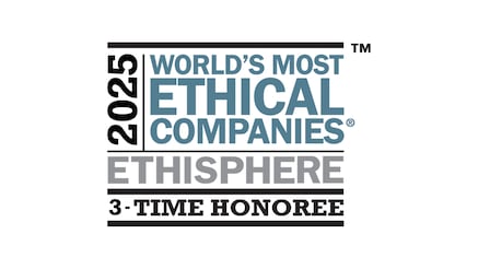 World’s Most Ethical Companies 2025 badge