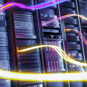 servers and digital waves