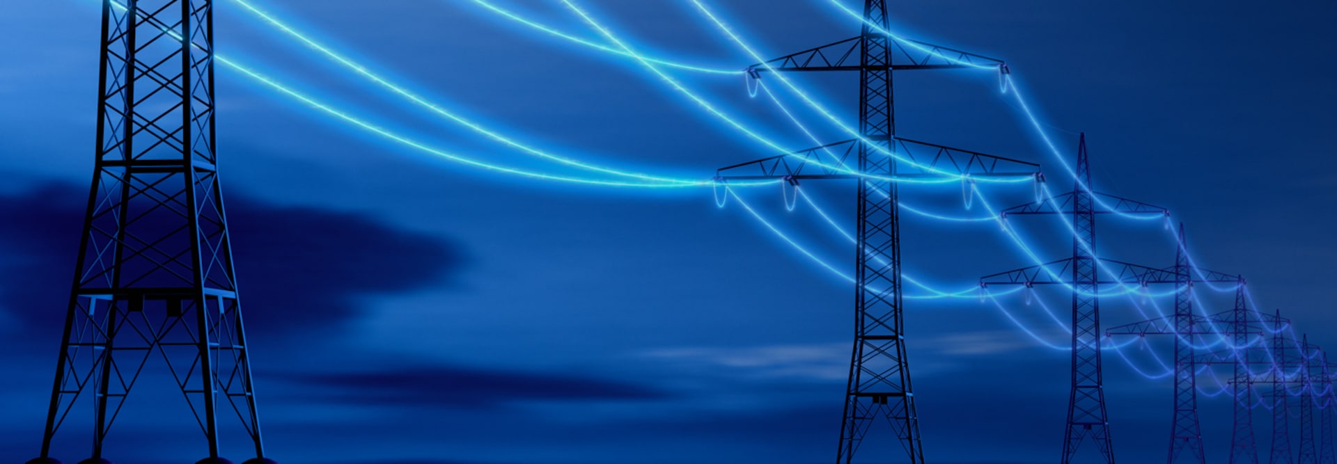 Electricity pylons