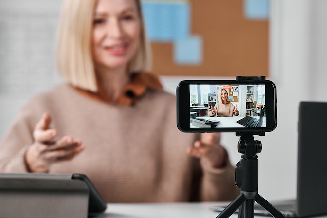 women on video conferencing