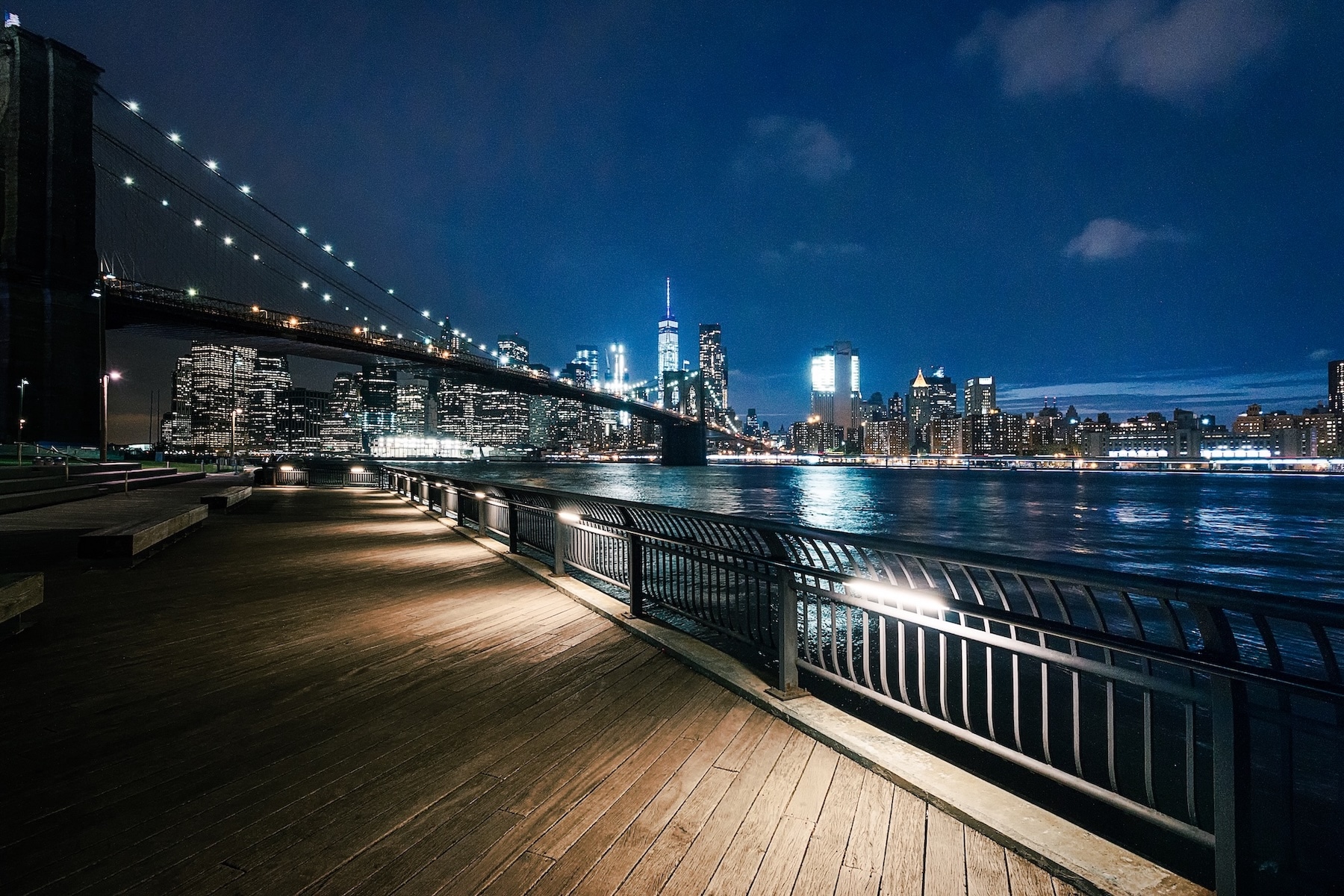 Brooklyn Bridge at night