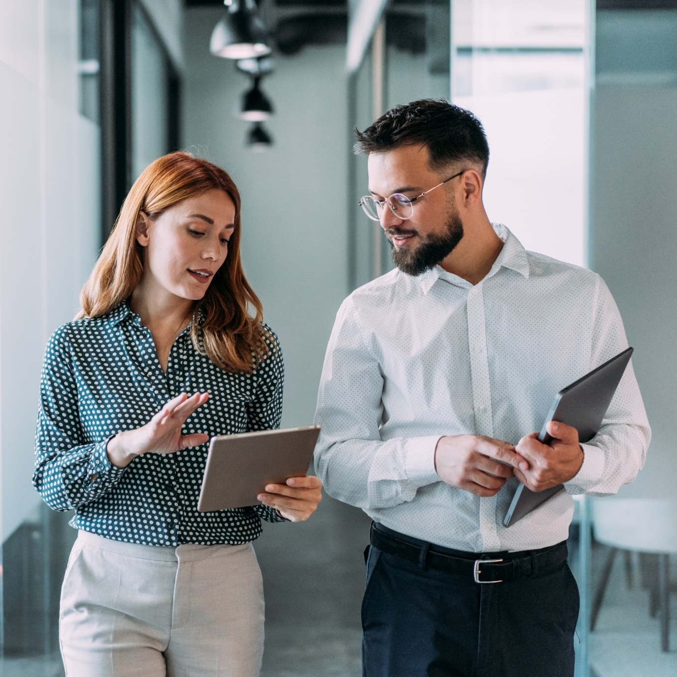 working man and women