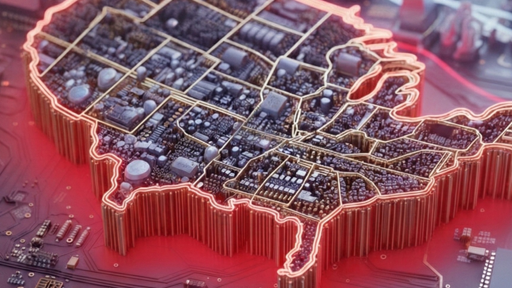 Digital representation of the USA