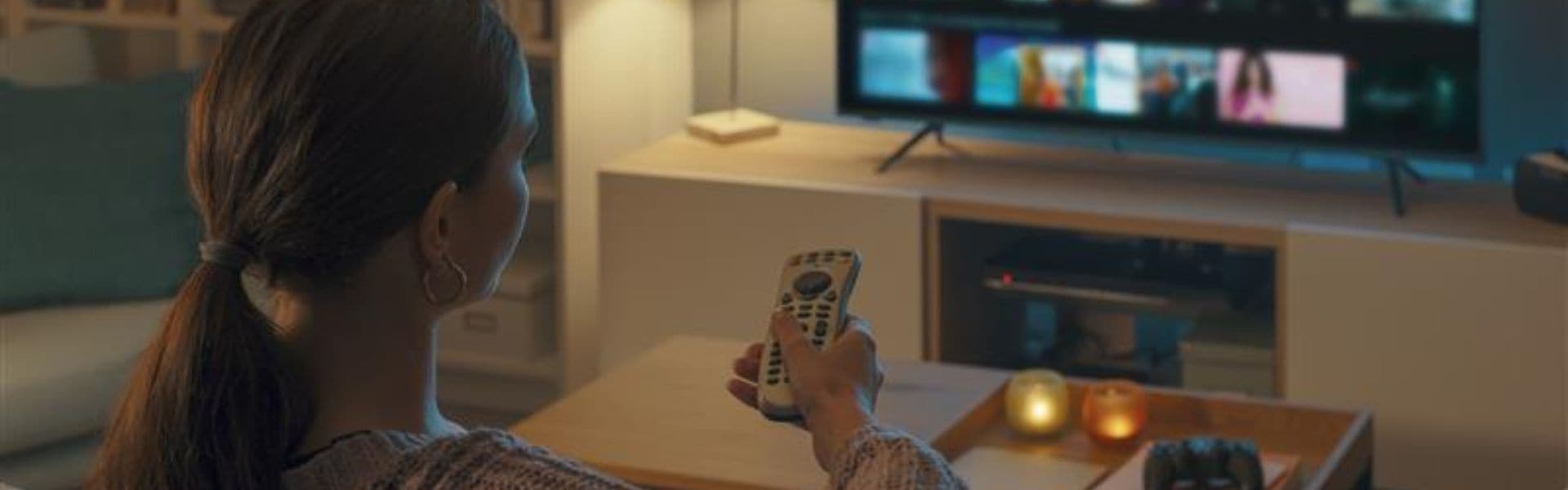 women watching television