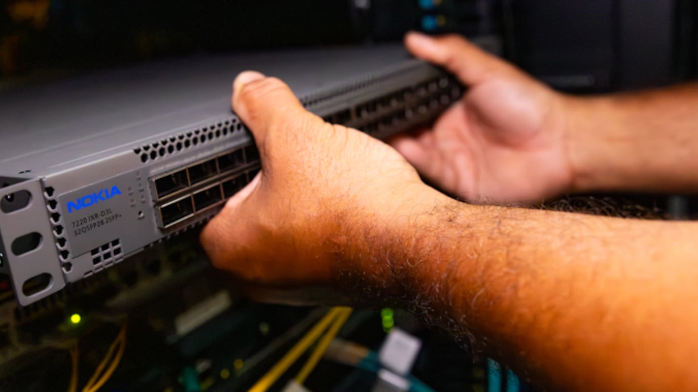 Data center migration install switch