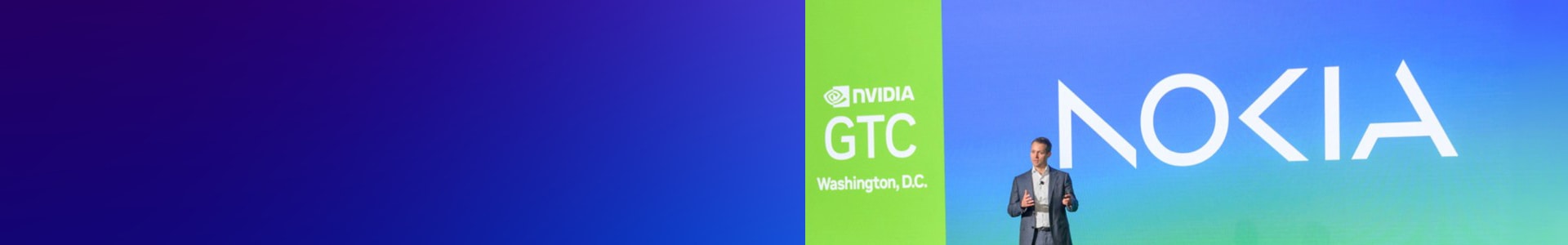 Justin Hotard presenting