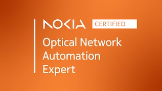 Nokia certified optical network automation expert logo