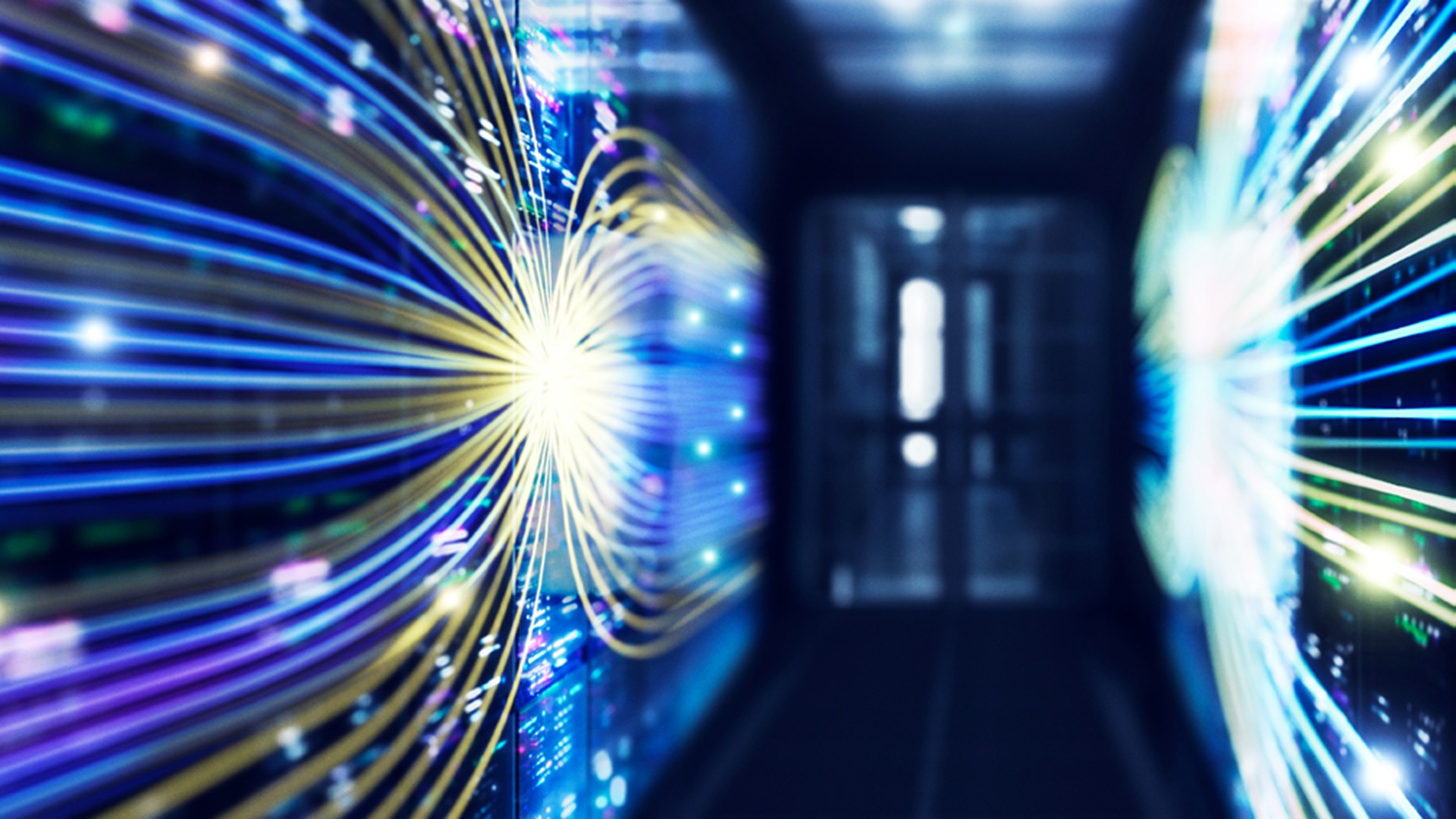 Server racks in data center